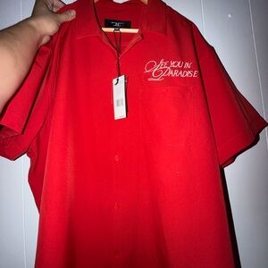 Men Red Paradise Shirt